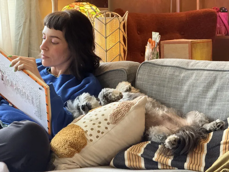 Jessie with her dog